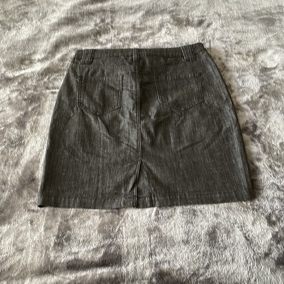 Santana Jean Skirt Black Size 8 - Picture 5 of 7